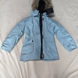 Ski Jacket, Light Blue, Girls Size 7-8